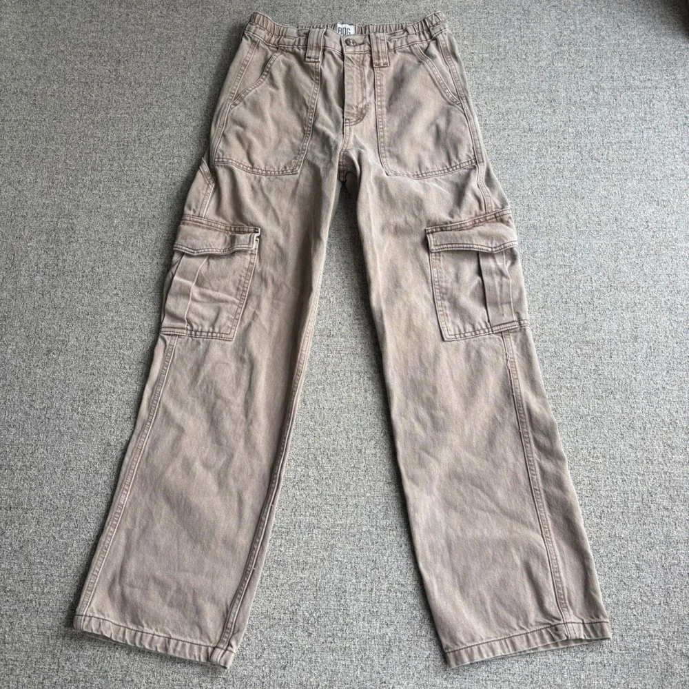 BDG Pants Mens 27x30 Skate Cargo Brown Relaxed Wide Leg Urban Outfitters